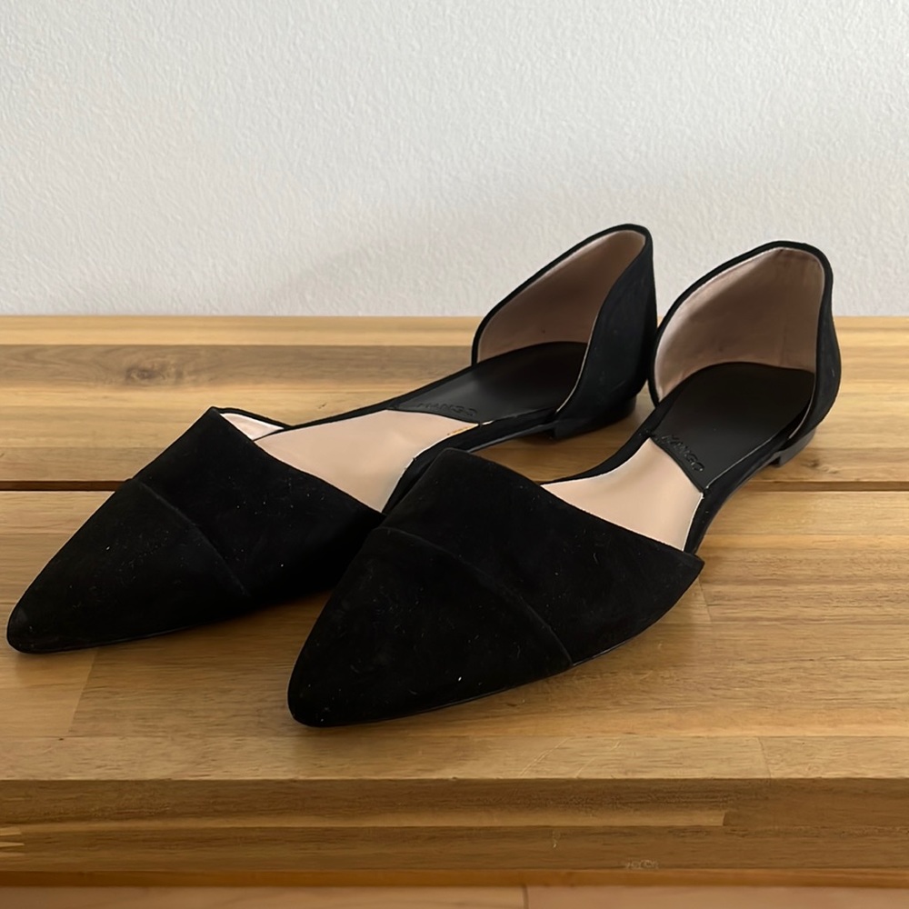 Mango MNG Pointed Toe Flats Mules
